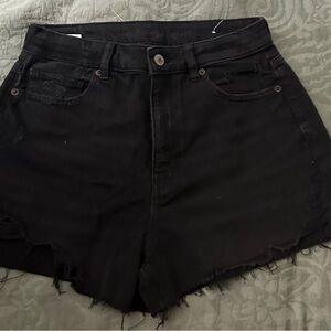 American Eagle Outfitters Black Highest Rise Mom Shorts